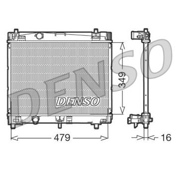 Chladič, chlazení motoru DENSO DRM50003