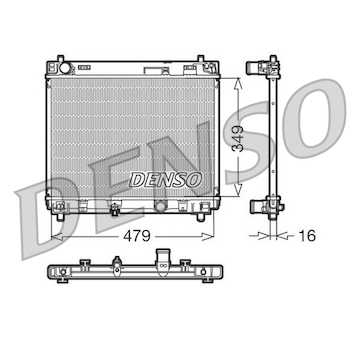 Chladič, chlazení motoru DENSO DRM50004