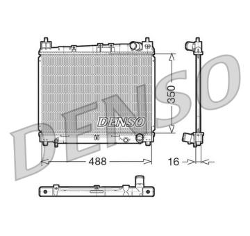 Chladič, chlazení motoru DENSO DRM50006