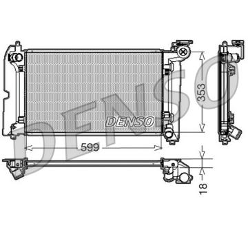 Chladič, chlazení motoru DENSO DRM50010