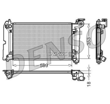 Chladič motora DENSO DRM50011