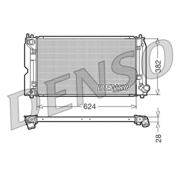 Chladič, chlazení motoru DENSO DRM50012
