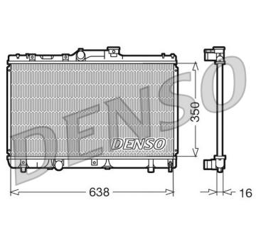 Chladič, chlazení motoru DENSO DRM50013