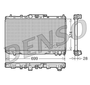 Chladič, chlazení motoru DENSO DRM50014