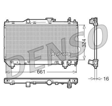 Chladič, chlazení motoru DENSO DRM50015