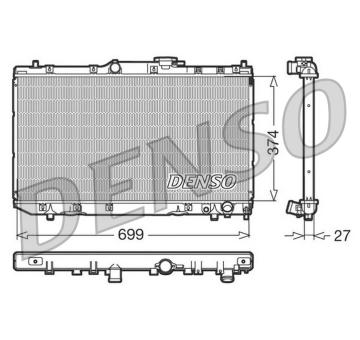 Chladič, chlazení motoru DENSO DRM50016