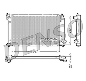 Chladič, chlazení motoru DENSO DRM50019