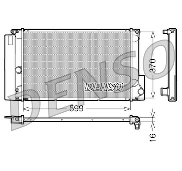 Chladič, chlazení motoru DENSO DRM50026