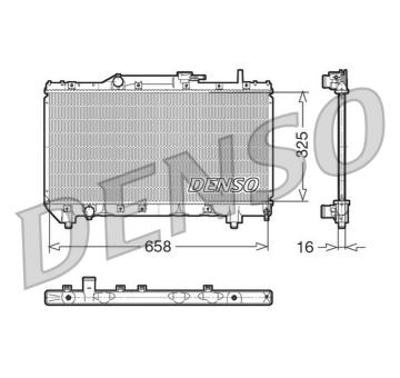 Chladič, chlazení motoru DENSO DRM50028