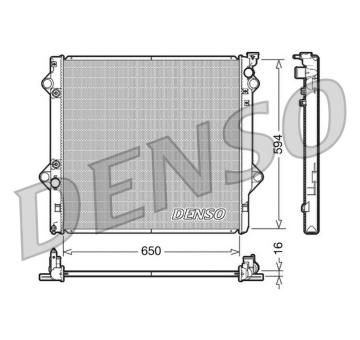 Chladič, chlazení motoru DENSO DRM50036