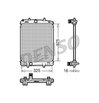 Chladič, chlazení motoru DENSO DRM50040