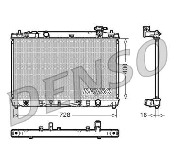 Chladič, chlazení motoru DENSO DRM50041