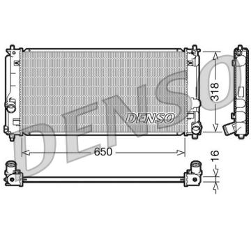 Chladič, chlazení motoru DENSO DRM50044