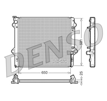 Chladič, chlazení motoru DENSO DRM50046