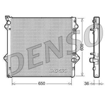 Chladič, chlazení motoru DENSO DRM50049