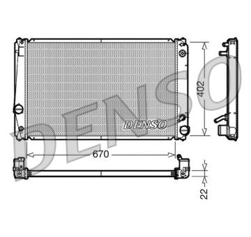 Chladič, chlazení motoru DENSO DRM50052