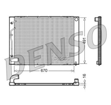 Chladič motora DENSO DRM50054