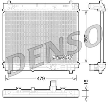 Chladič, chlazení motoru DENSO DRM50059