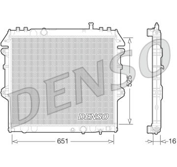 Chladič, chlazení motoru DENSO DRM50069