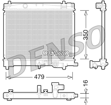 Chladič motora DENSO DRM50078