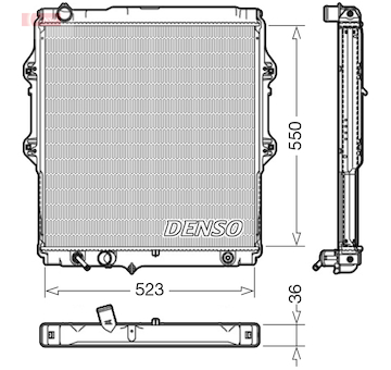 Chladič, chlazení motoru DENSO DRM50084