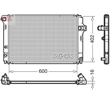 Chladič, chlazení motoru DENSO DRM50089