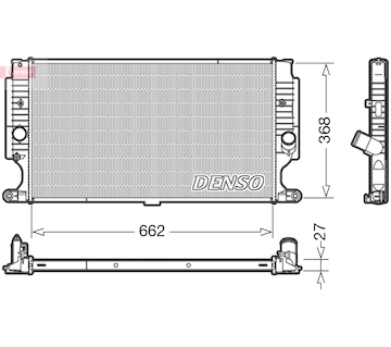 Chladič, chlazení motoru DENSO DRM50090