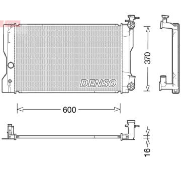 Chladič, chlazení motoru DENSO DRM50091