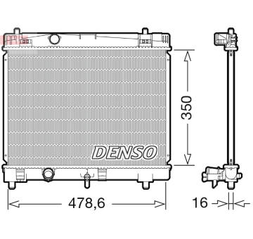 Chladič, chlazení motoru DENSO DRM50103