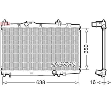 Chladič, chlazení motoru DENSO DRM50105