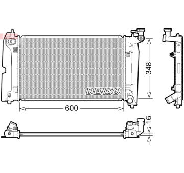 Chladič, chlazení motoru DENSO DRM50110