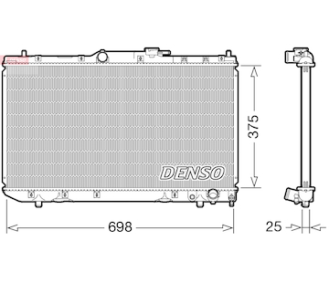 Chladič, chlazení motoru DENSO DRM50116