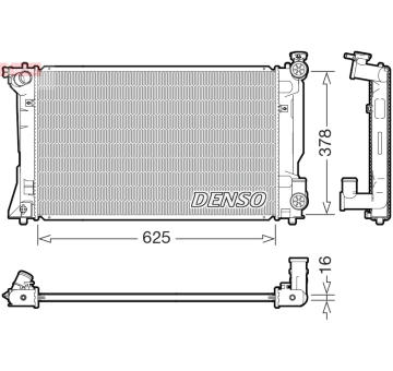 Chladič, chlazení motoru DENSO DRM50118