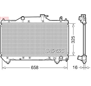 Chladič, chlazení motoru DENSO DRM50131