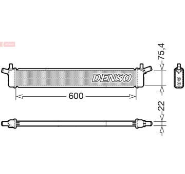 Chladič, chlazení motoru DENSO DRM50136