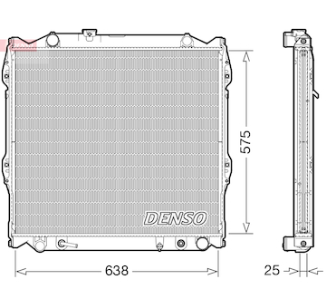 Chladič, chlazení motoru DENSO DRM50138