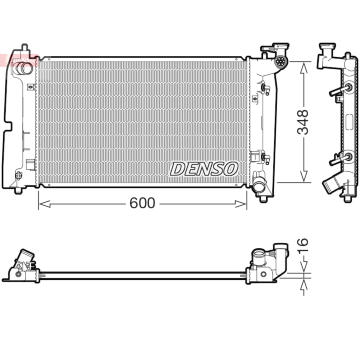 Chladič, chlazení motoru DENSO DRM50142