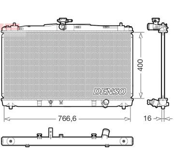 Chladič motora DENSO DRM50144