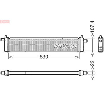 Chladič, chlazení motoru DENSO DRM51013