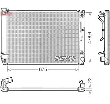 Chladič motora DENSO DRM51016