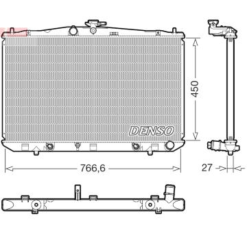 Chladič, chlazení motoru DENSO DRM51017