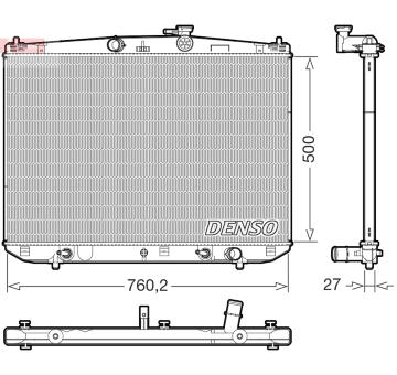 Chladič motora DENSO DRM51020