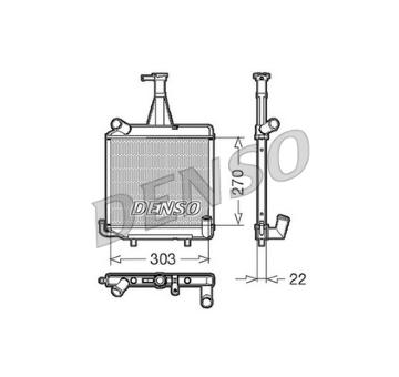 Chladič, chlazení motoru DENSO DRM99000