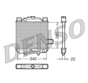 Chladič, chlazení motoru DENSO DRM99006