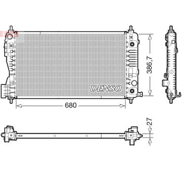 Chladič, chlazení motoru DENSO DRM99012