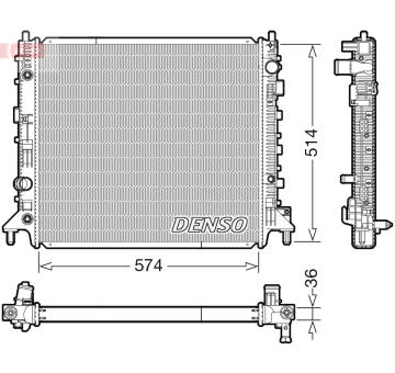 Chladič, chlazení motoru DENSO DRM99013