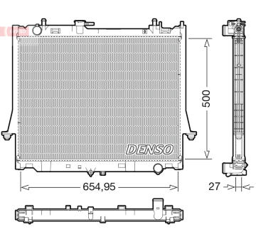 Chladič, chlazení motoru DENSO DRM99014