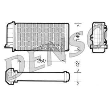Vymenik tepla, Vnitrni vytapeni DENSO DRR09002