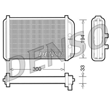 Výměník tepla, vnitřní vytápění DENSO DRR09033