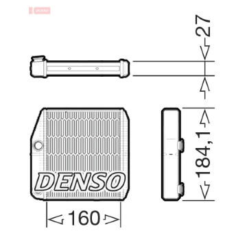 Výměník tepla, vnitřní vytápění DENSO DRR09076